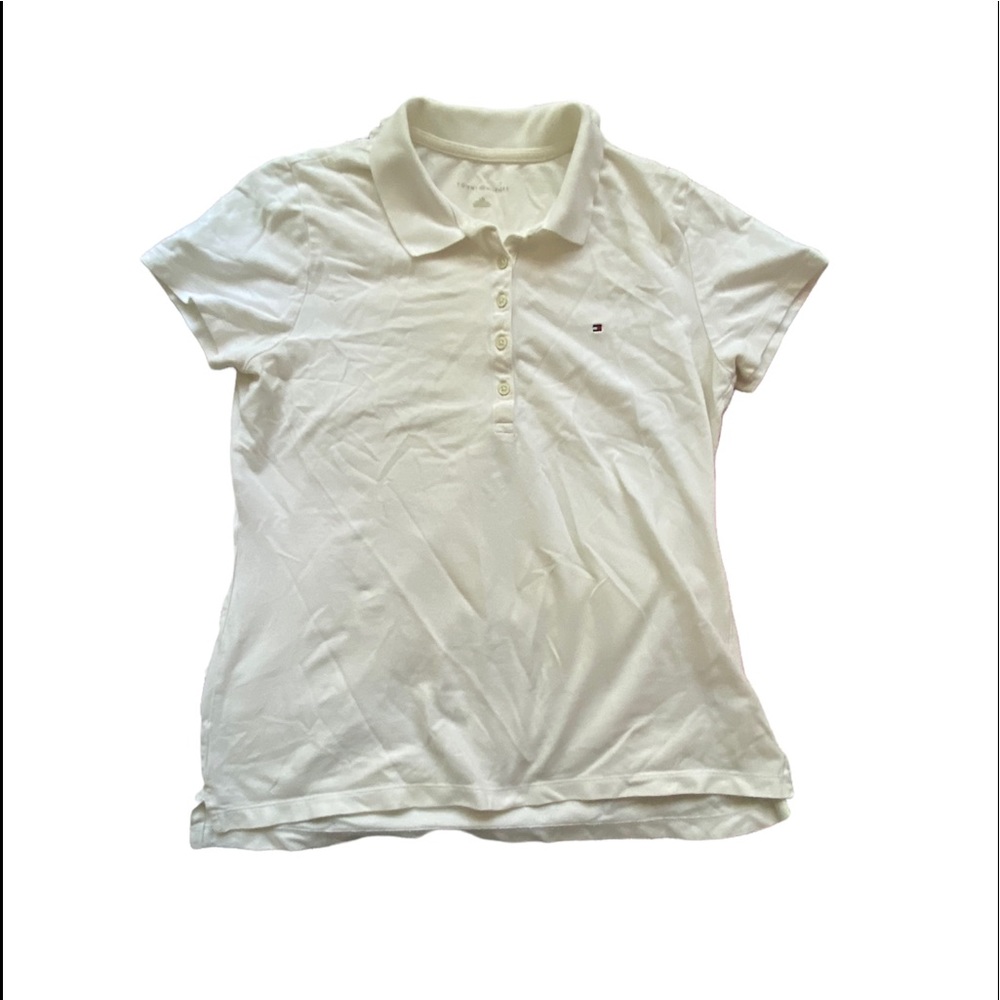 White Tommy Hilfiger Polo